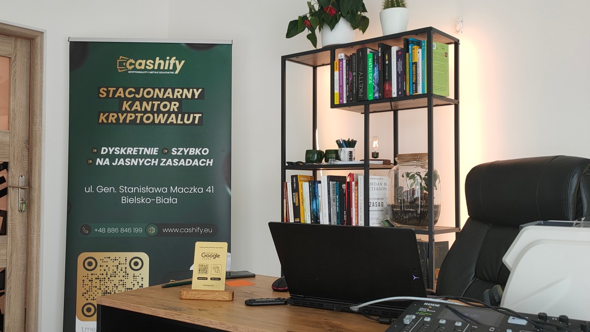 Kantor kryptowalut w Cashify w Bielsku-Białej