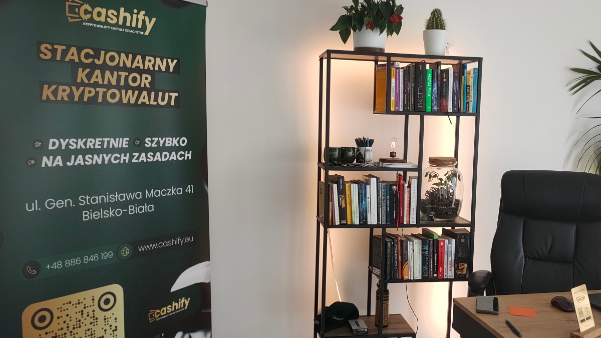 Kantor kryptowalut w Cashify w Bielsku-Białej