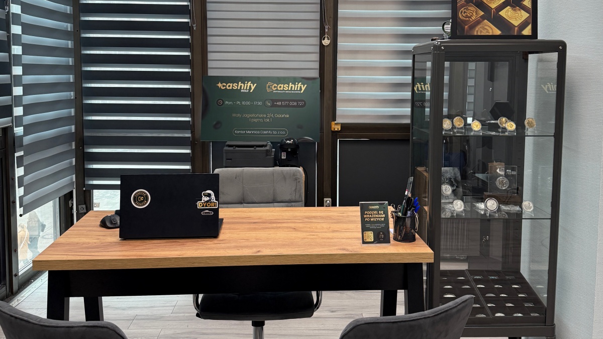 Kantor kryptowalut Cashify w Gdańsku