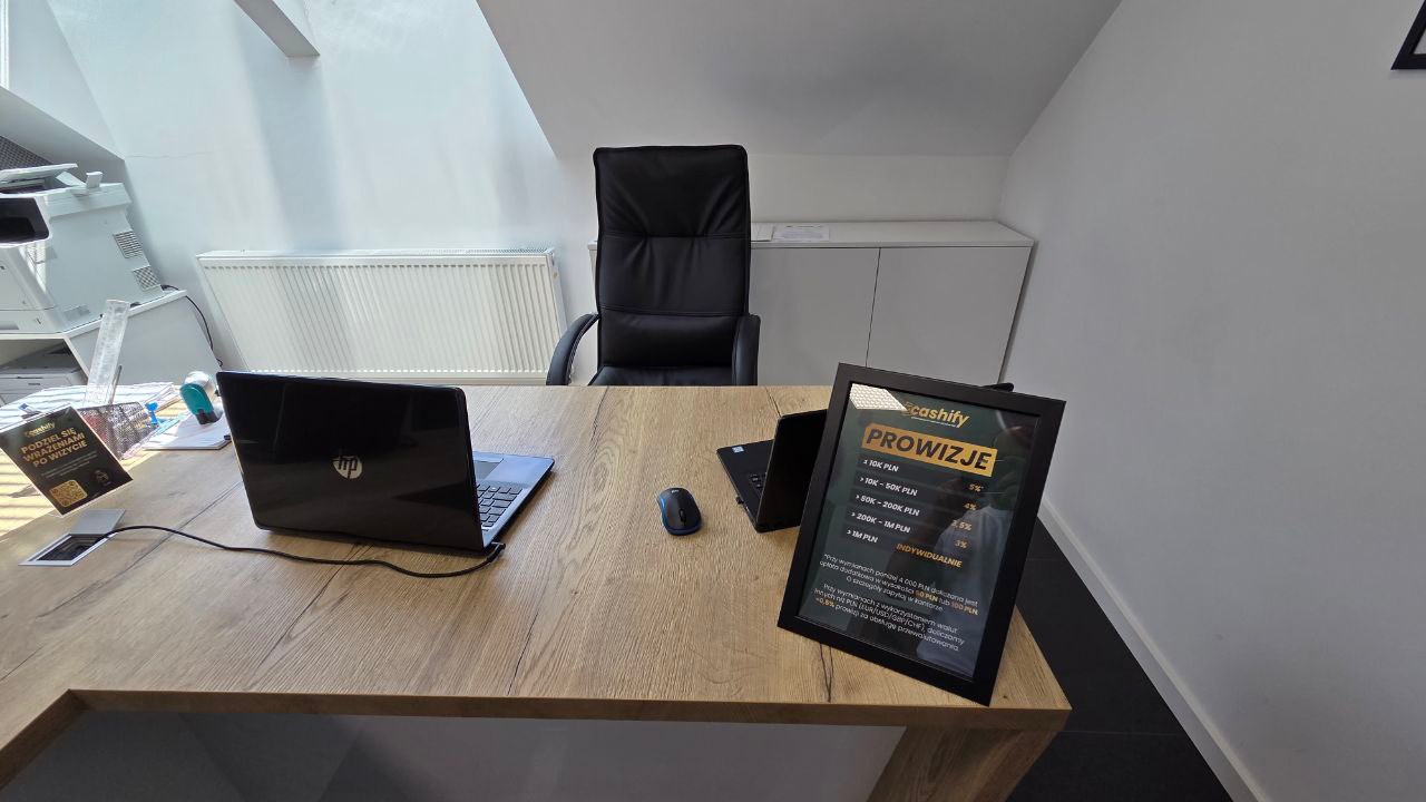 Kantor kryptowalut Cashify w Jabłonce