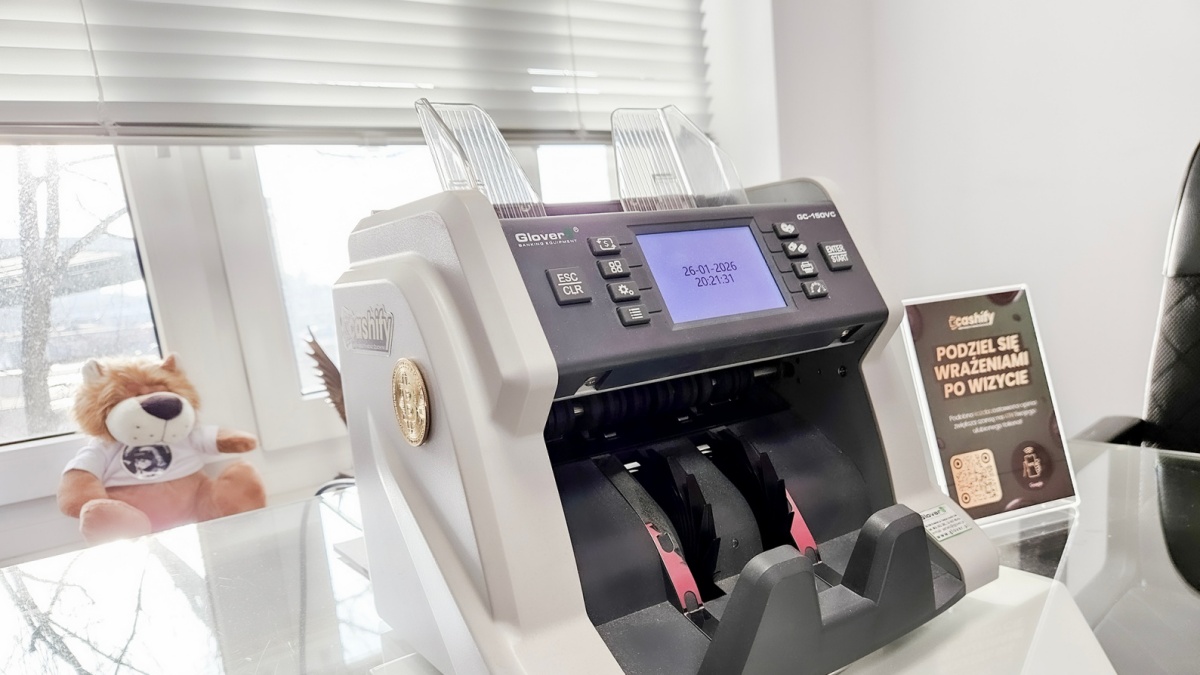 Kantor kryptowalut Cashify w Katowicach