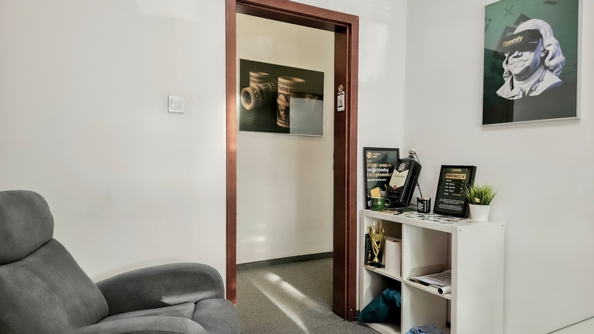Kantor kryptowalut Cashify w Katowicach