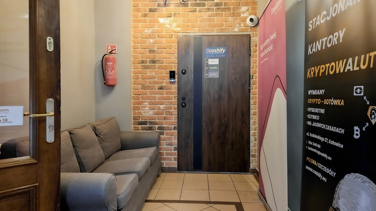 Kantor kryptowalut Cashify w Katowicach