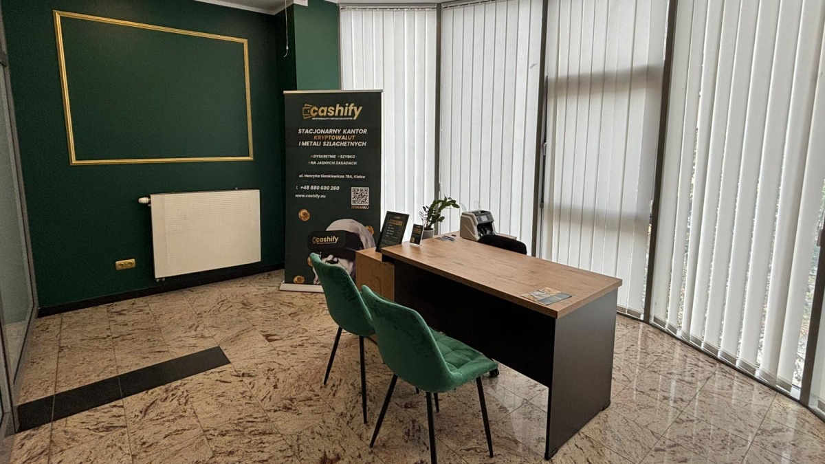 Kantor kryptowalut Cashify w Kielcach