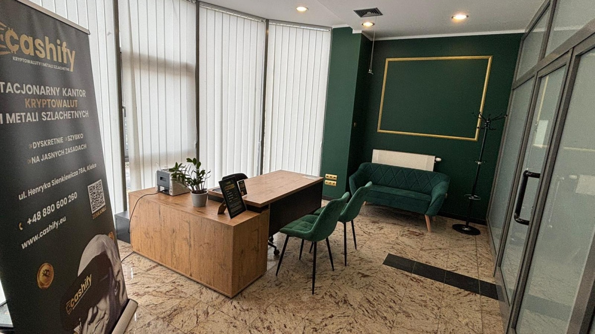 Kantor kryptowalut Cashify w Kielcach