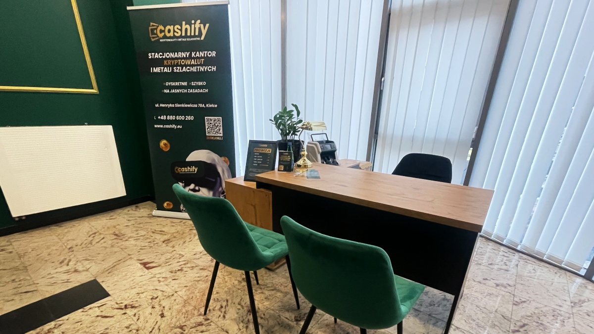 Kantor kryptowalut Cashify w Kielcach