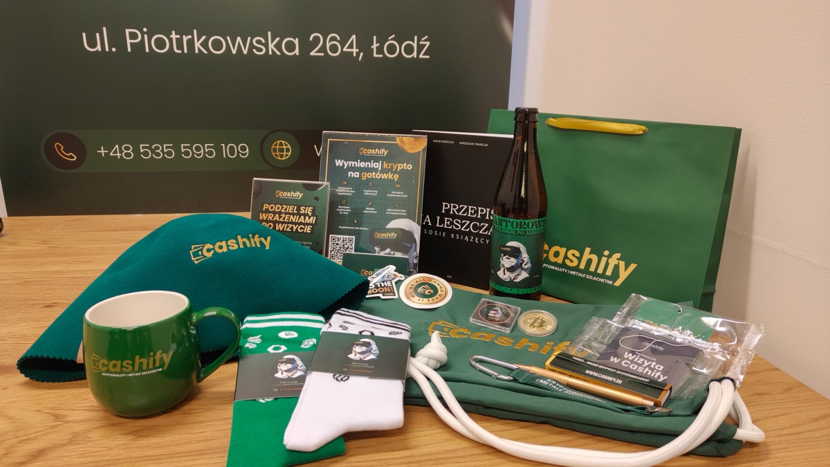 Kantor kryptowalut Cashify w Łodzi